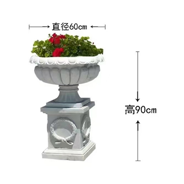 Stone flower pot